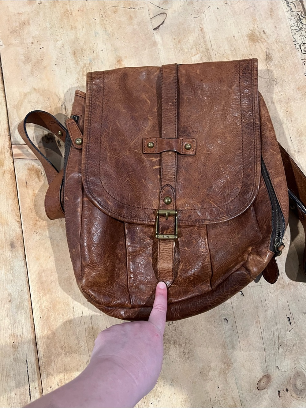 Frye leather backpack - pre-VC